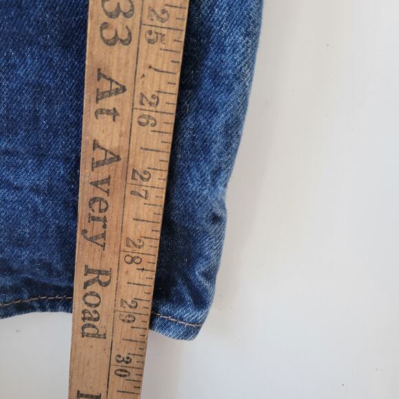 Levi's 501 Jeans Dark Blue Wash Men's Size 36/34 Straight Leg Cotton Button-Up - Picture 5 of 8